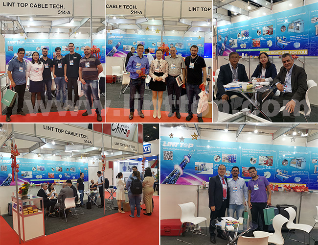 Photos with our customers at wire South America2019